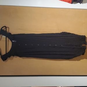 Kindred Braverly Ruffle Sleeve Labor and Delivery gown. Black, XL